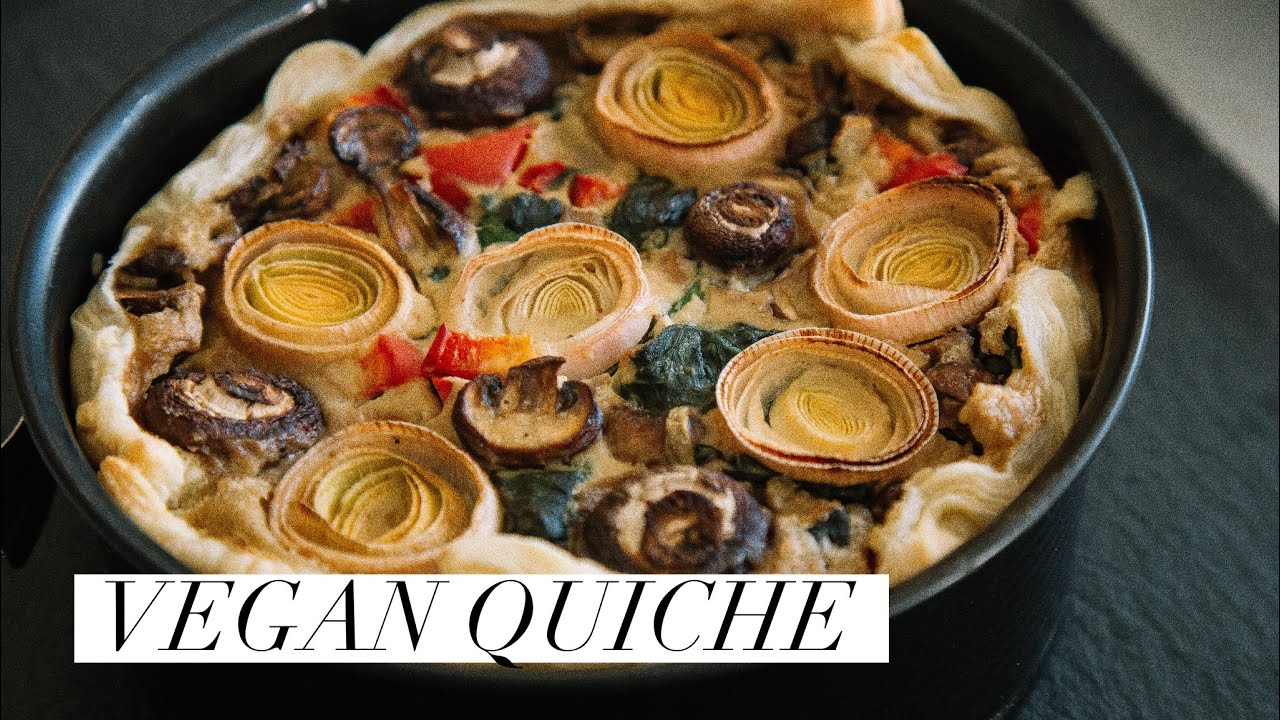 Vegan Quiche (No Tofu) / Cách làm bánh quiche chay